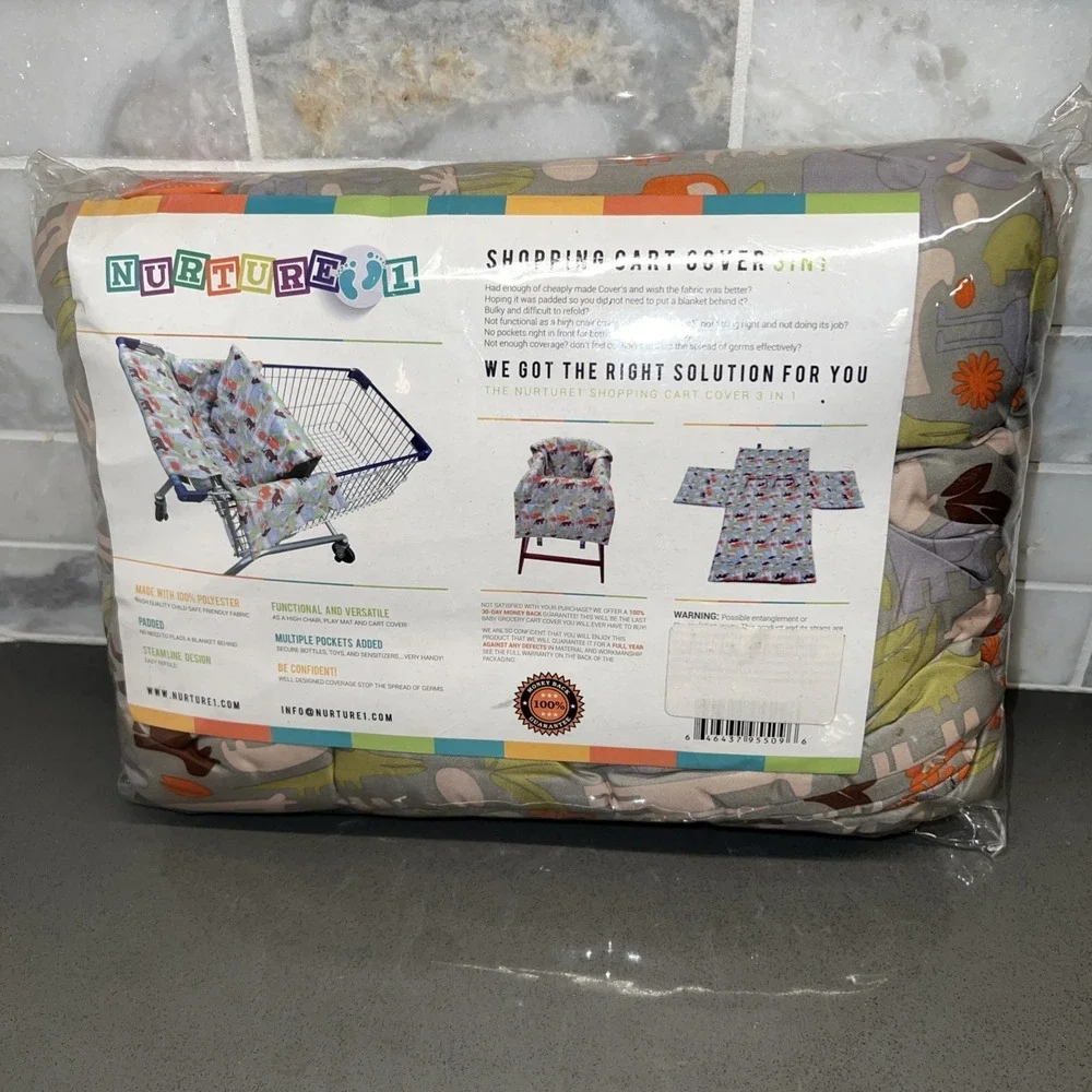 3-in-1 Shopping Cart Cover | High Chair Cover for Baby